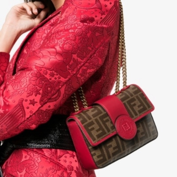 1974 mini double f canvas crossbody bag